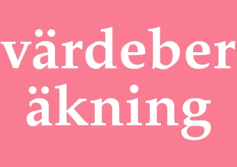 Synonym värdeberäkning