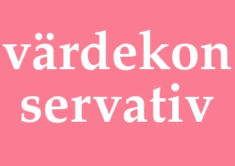 Synonym värdekonservativ