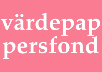 Synonym värdepappersfond