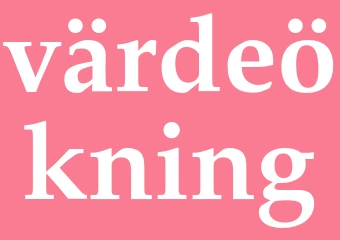 Synonym värdeökning