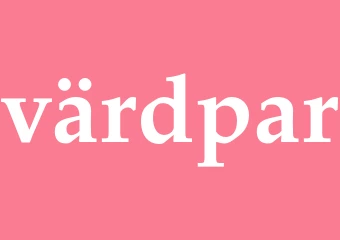 Synonym värdpar