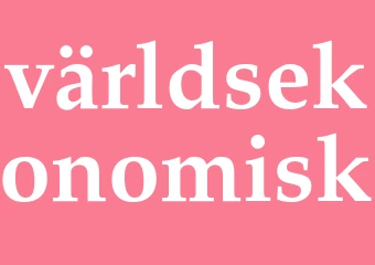 Synonym världsekonomisk