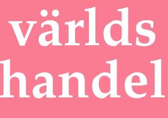 Synonym världshandel