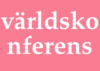 Synonym världskonferens