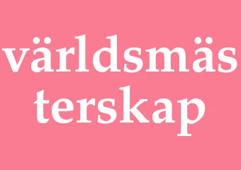 Synonym världsmästerskap