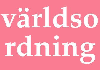 Synonym världsordning