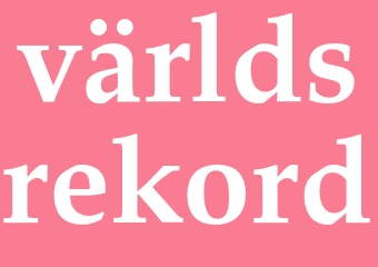 Synonym världsrekord