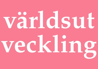 Synonym världsutveckling