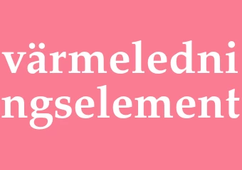 Synonym värmeledningselement