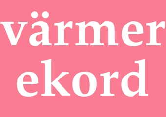 Synonym värmerekord