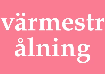 Synonym värmestrålning