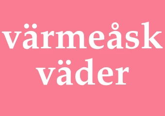 Synonym värmeåskväder