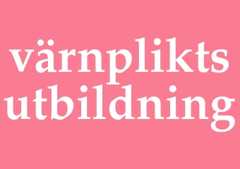 Synonym värnpliktsutbildning