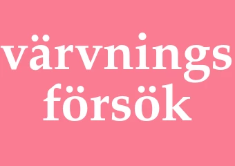 Synonym värvningsförsök