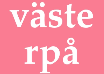 Synonym västerpå