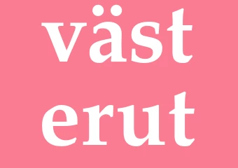 Synonym västerut
