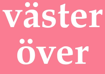 Synonym västeröver