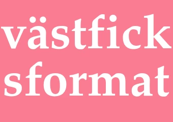 Synonym västficksformat