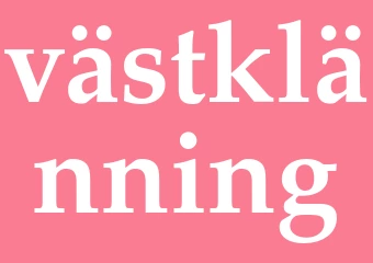 Synonym västklänning
