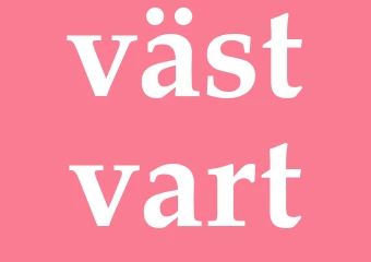 Synonym västvart