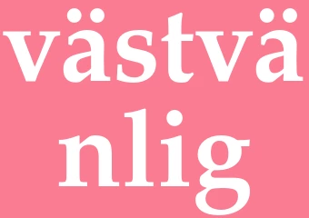 Synonym västvänlig