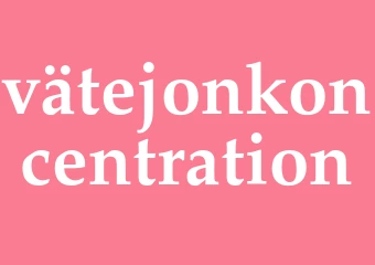 Synonym vätejonkoncentration