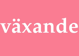 Synonym växande