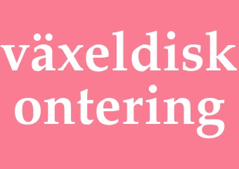 Synonym växeldiskontering