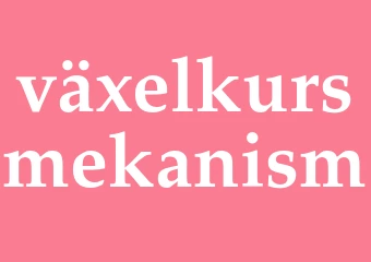 Synonym växelkursmekanism