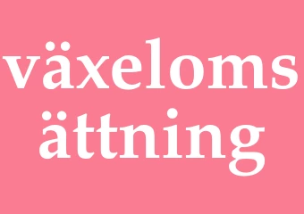 Synonym växelomsättning