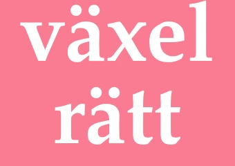 Synonym växelrätt