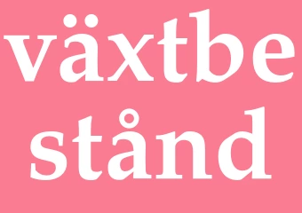Synonym växtbestånd