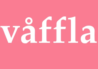 Synonym våffla