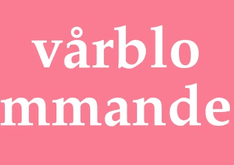 Synonym vårblommande