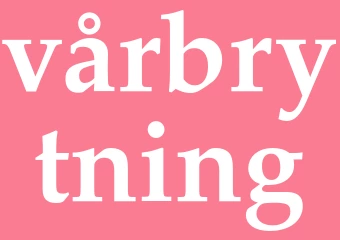 Synonym vårbrytning
