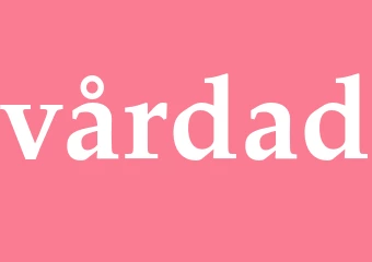 Synonym vårdad