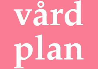 Synonym vårdplan