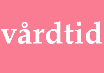Synonym vårdtid