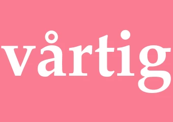 Synonym vårtig