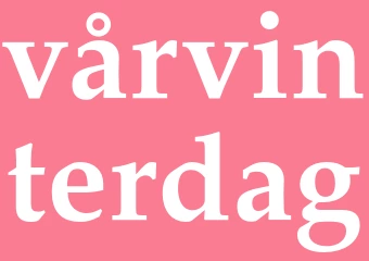 Synonym vårvinterdag