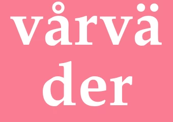 Synonym vårväder
