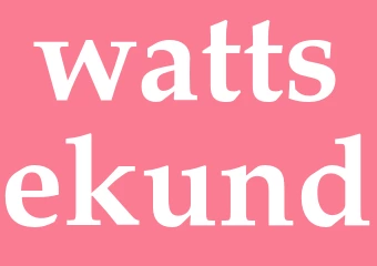 Synonym wattsekund