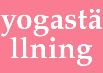 Synonym yogaställning