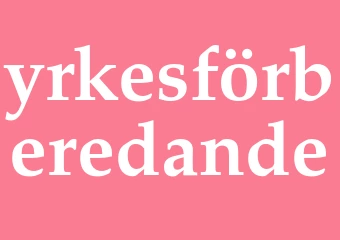 Synonym yrkesförberedande