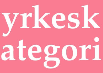 Synonym yrkeskategori