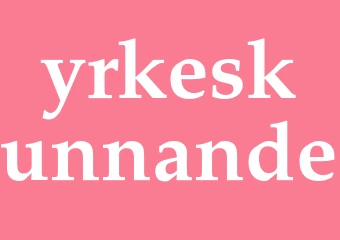 Synonym yrkeskunnande