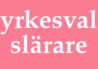 Synonym yrkesvalslärare