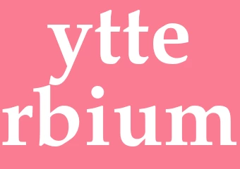 Synonym ytterbium