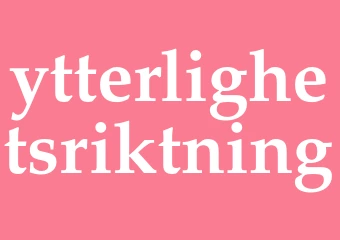 Synonym ytterlighetsriktning