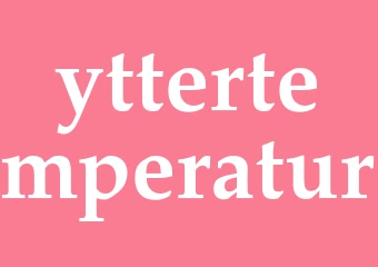 Synonym yttertemperatur